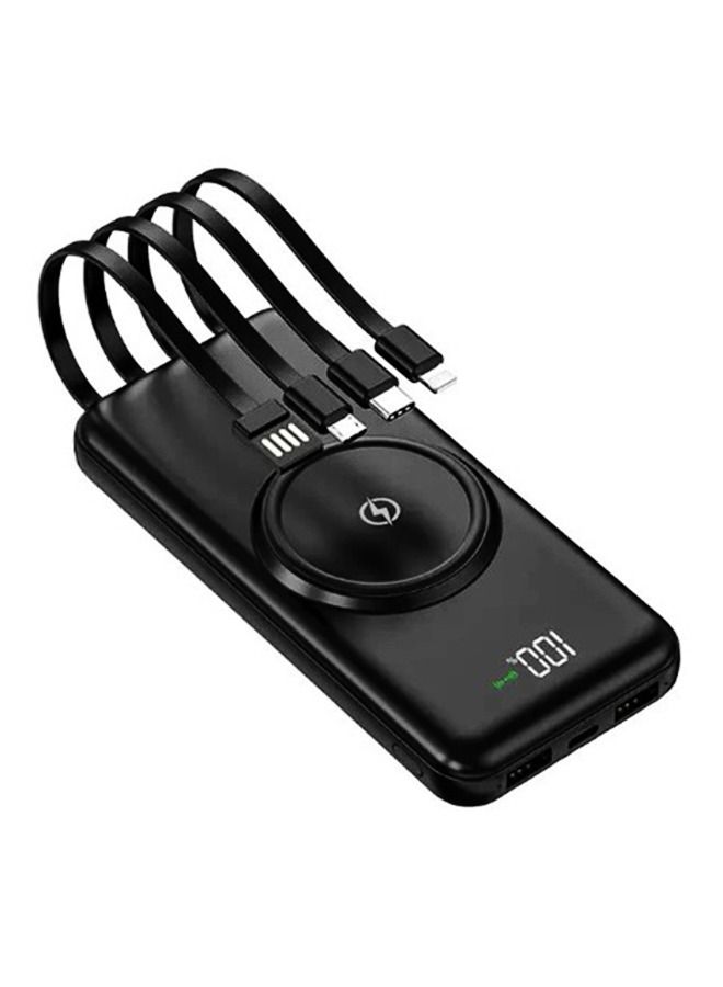 Raxoom Wireless Portable Charger Power Bank with Built-in 4 Cable - Image 1