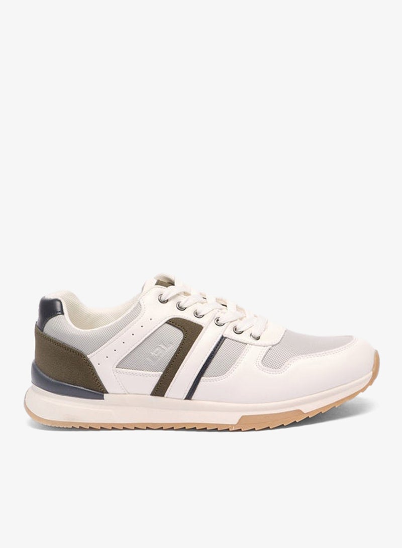 LBL by Shoexpress Men's Panelled Sneakers with Lace-Up Closure - Image 1