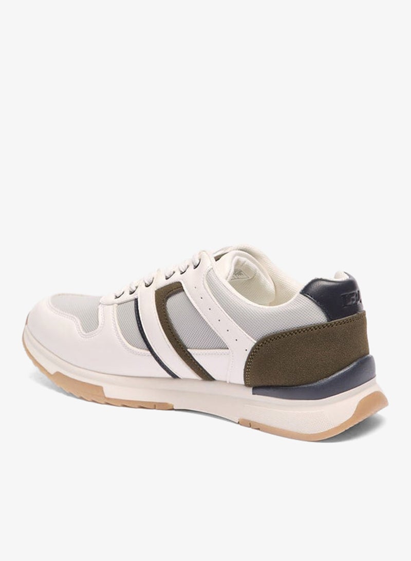 LBL by Shoexpress Men's Panelled Sneakers with Lace-Up Closure - Image 2