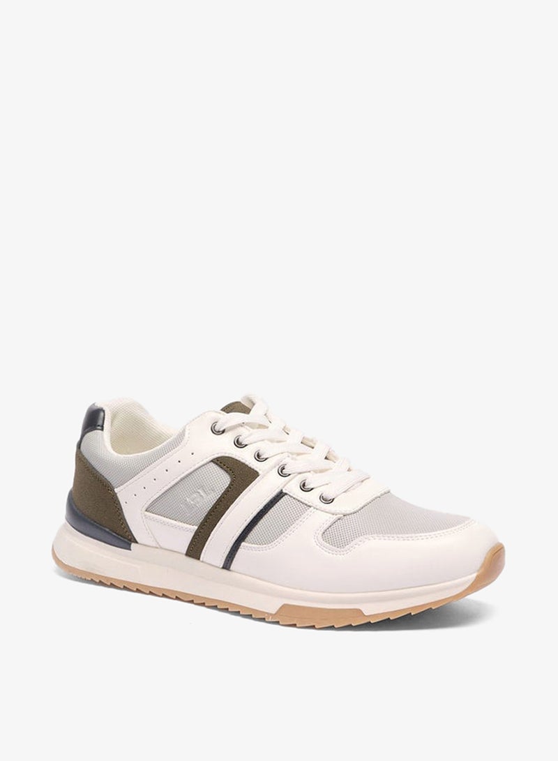 LBL by Shoexpress Men's Panelled Sneakers with Lace-Up Closure - Image 3