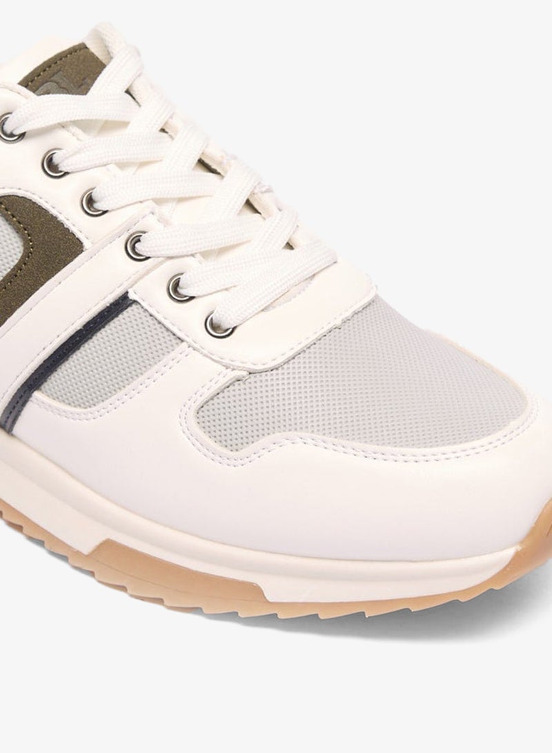 LBL by Shoexpress Men's Panelled Sneakers with Lace-Up Closure - Image 5