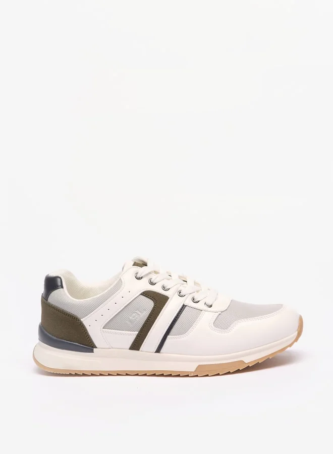 LBL by Shoexpress Men's Panelled Sneakers with Lace-Up Closure