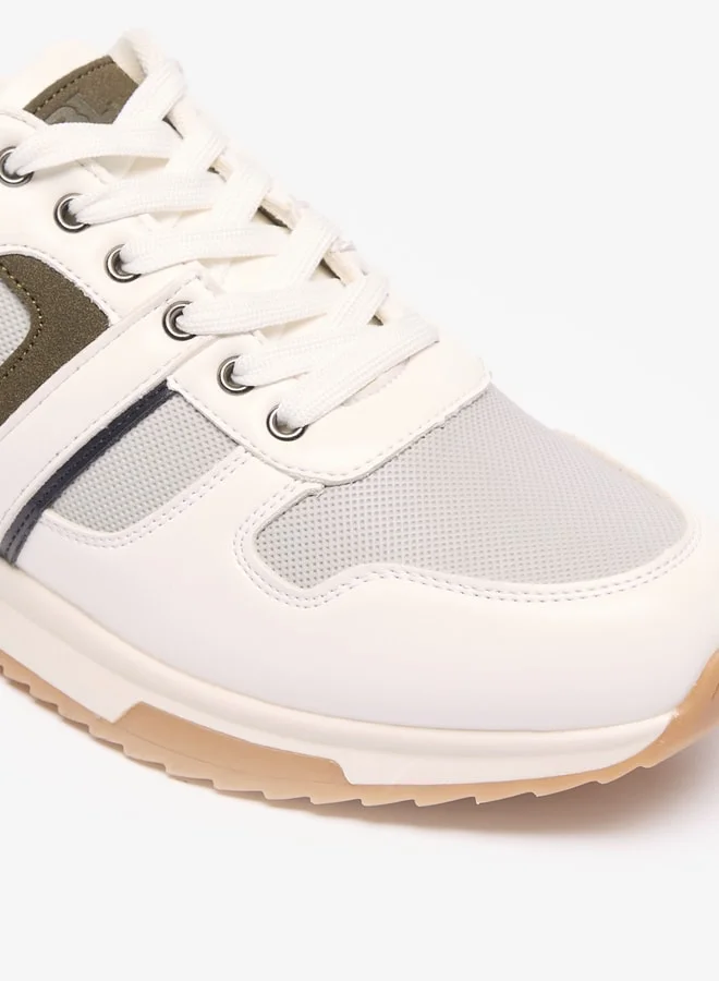 LBL by Shoexpress Men's Panelled Sneakers with Lace-Up Closure