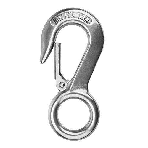 MOUNTAIN_ARK 4 Pack Fast Eye Safety Snap Hook for Boat, Heavy Duty Stainless Steel Carabiner, 4-5/8" - Image 3
