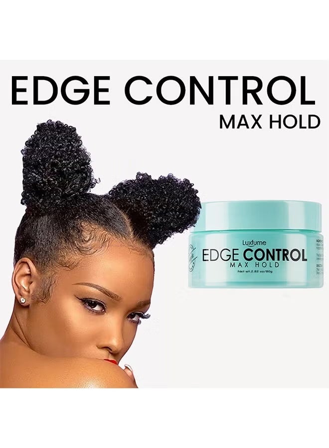 Luxfume Edge Control Apple Booster Extra Strength Moisture Thick Coarse Hair Great For Relaxed And Natural Hair Strong Hold Styling Gel - Image 2