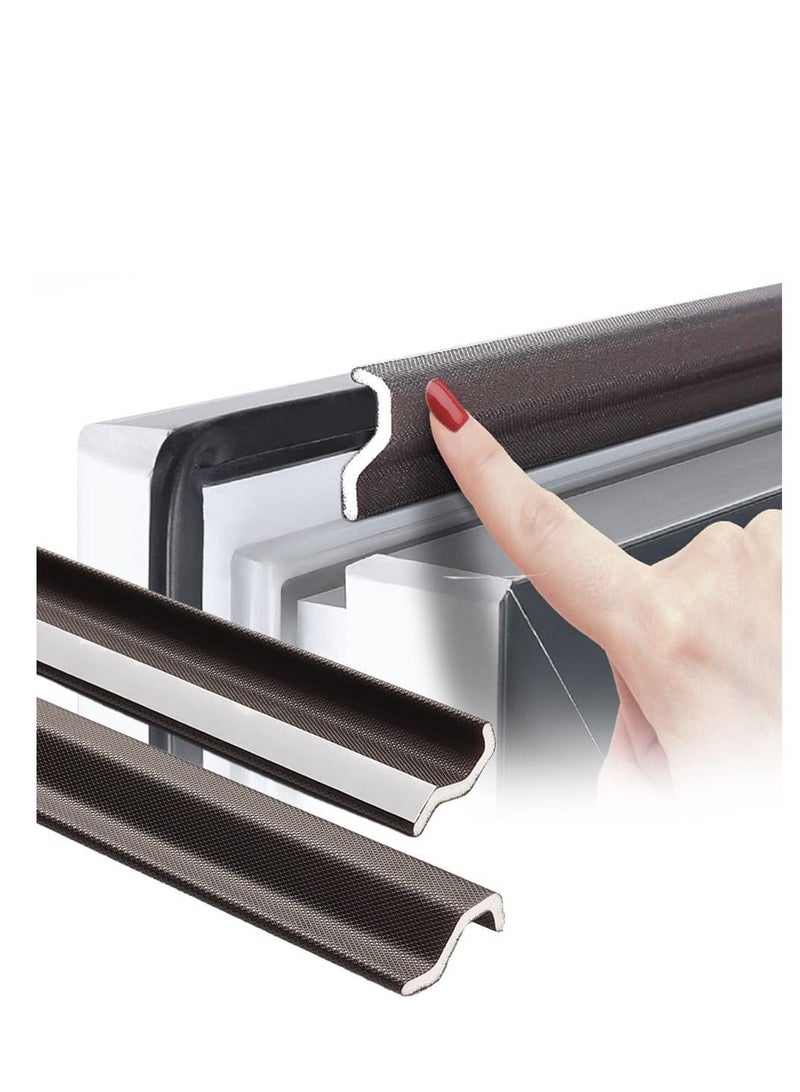 2 Packs Window Weather Stripping Door Seal Strip,Draft Stoppers for Bottom of Doors,Self Adhesive PU Foam Weather Strip for Window and Door Insulation,Door Sweep for Interior Doors 13.12Ft - Image 1