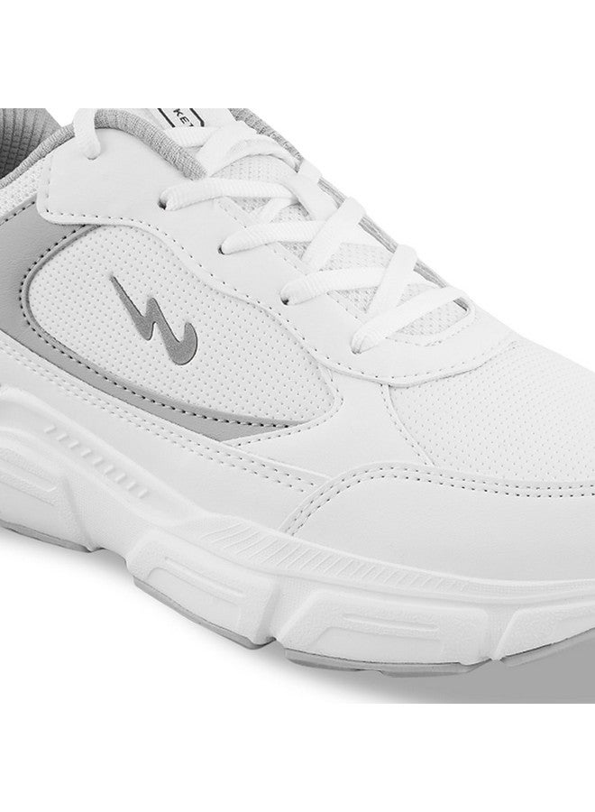 كامبس حذاء رياضي رجالي Campus OG-14 أبيض/رمادي فاتح - مقاس 6 المملكة المتحدة/الهند 22G-1157 - Image 4