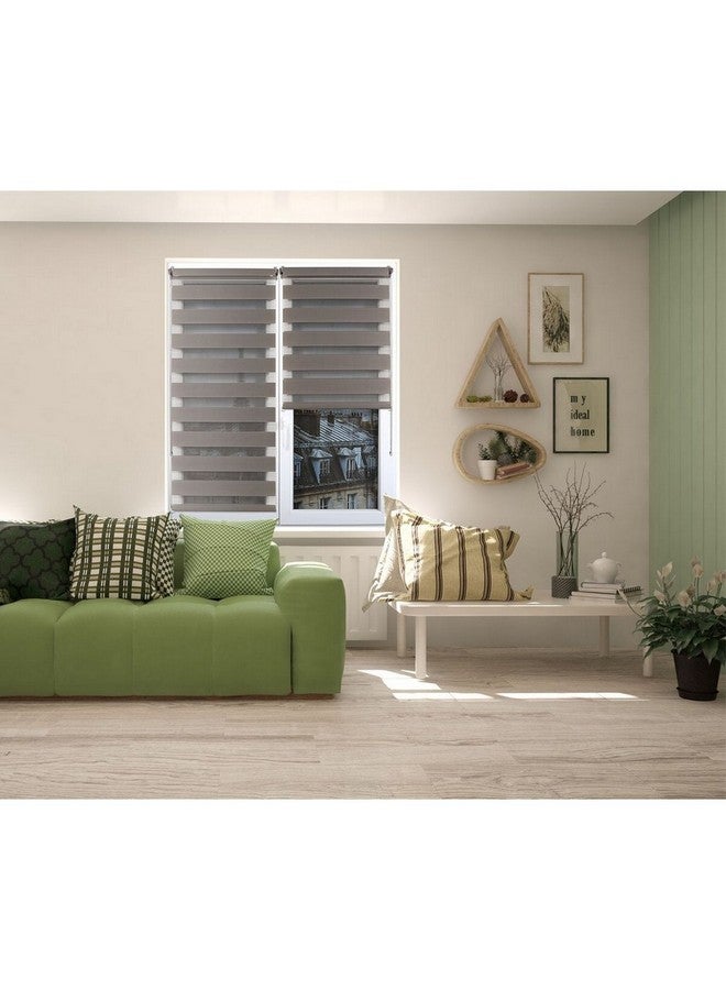 لوانس ستائر دوّارة نهارية وليلية بنقشة الحمار الوحشي رمادي تويب 90 x 180 سم 35029018063 - Image 3