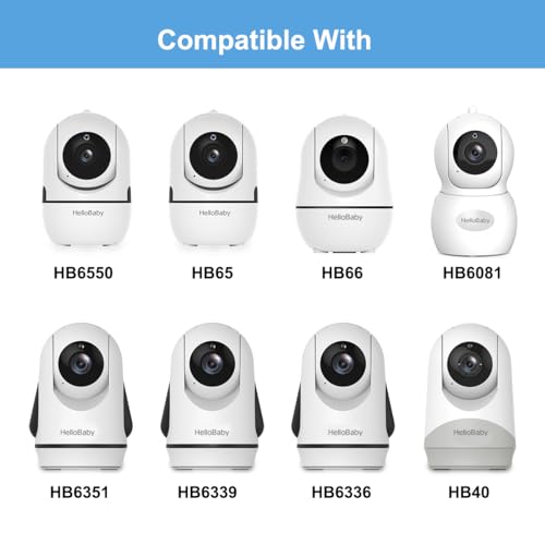 HelloBaby Monitor Clip Mount for HB6550 HB6560 HB65 HB66 HB6351 HB40 HB6339 HB6336HB6081 Flexible Crib Clamp Mount Long Gooseneck Arm Indoor Without Tools or Wall Damage - Image 3