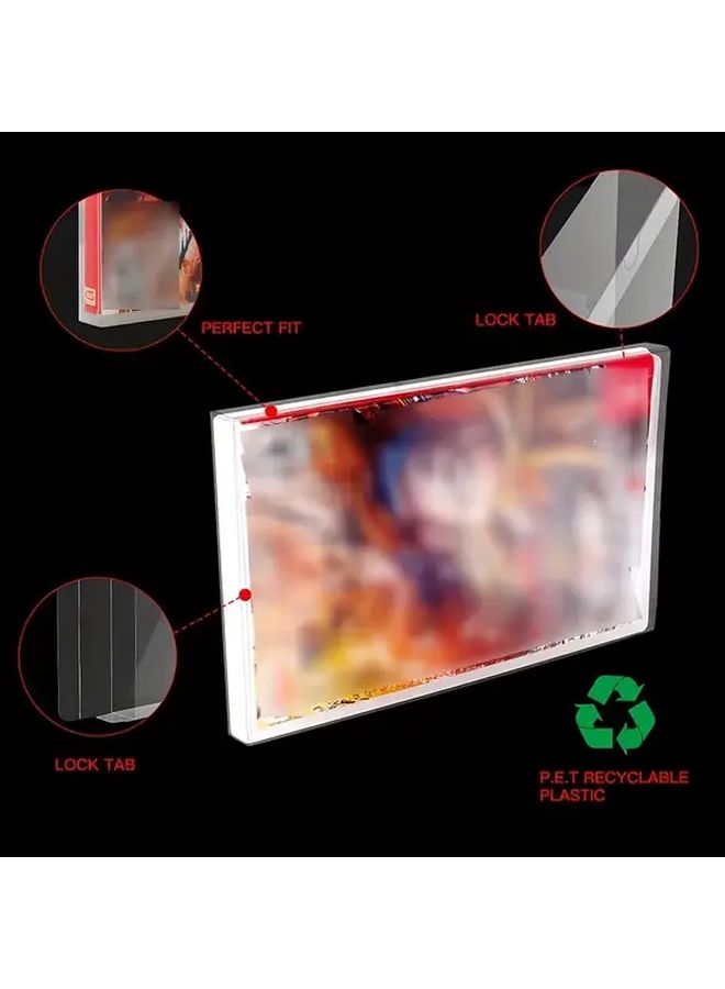 2 Pieces Switch Game Card Storage Box Transparent Display Protective Case - Image 3
