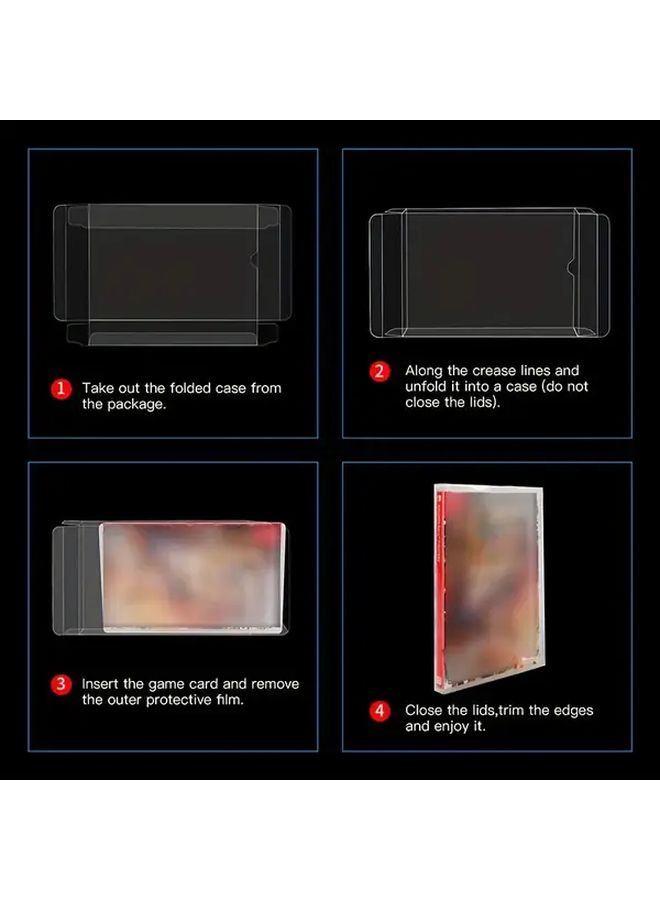 2 Pieces Switch Game Card Storage Box Transparent Display Protective Case - Image 5