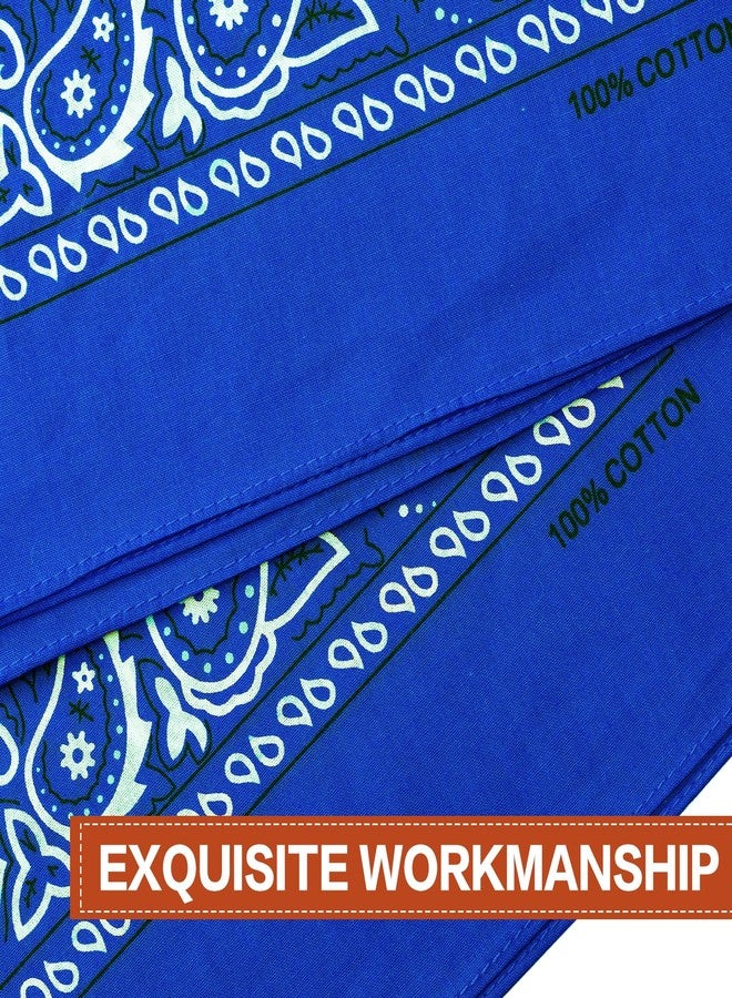 Raylarnia Bandana Multi-Purpose 100% Cotton Headbands for Women, 22 inch Paisley Cowboy Bandanas for Men - Image 2