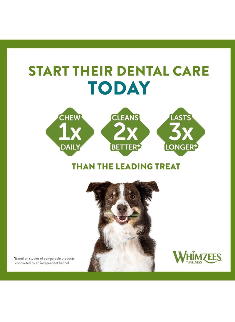WHIMZEES By Wellness Toothbrush Month Box Natural and Grain Free Dog Chews Dog Dental Sticks for Small Breeds 30 Pieces One Month Supply Size S  - Image 5