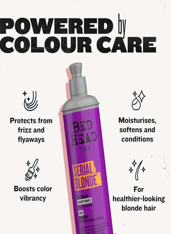 Bed Head by TIGI Serial Blonde Conditioner for Damaged Blonde Hair 13.53 Fl Oz (Pack of 2) - Image 4