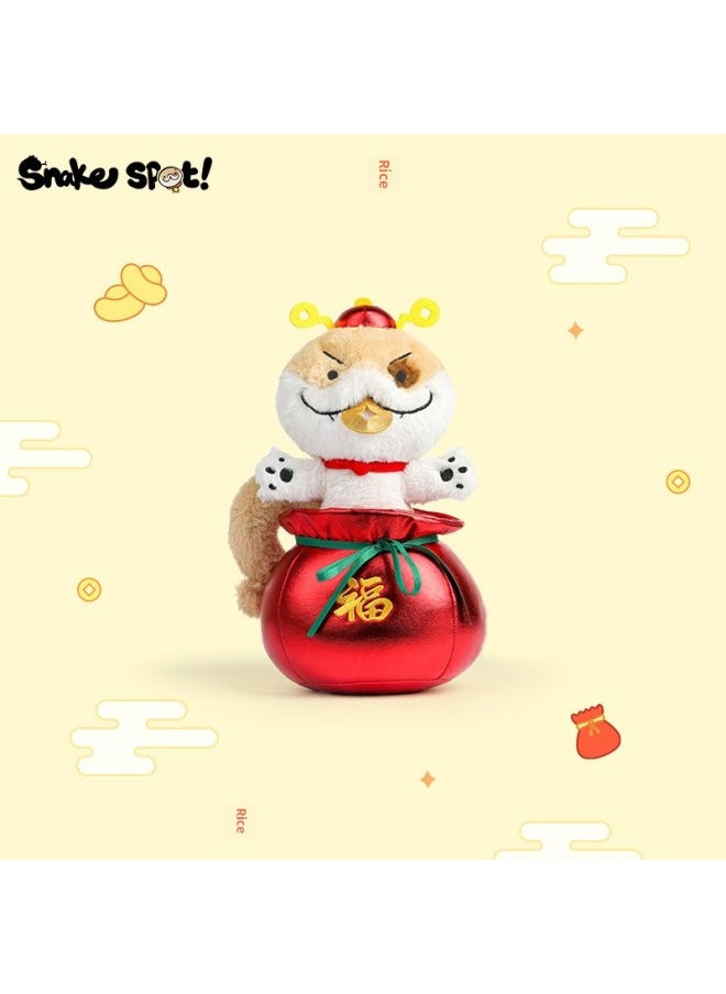 2025 Year Genuine Puppy Snake Year Of The Snake Plush Toy Mascot Doll Cute Plush Doll Girl Gift-Specifications:11cm Snake Pendant For Attracting Wealth-Color:Genuine Authorization + Anti-counterfeiting Label  - Image 5