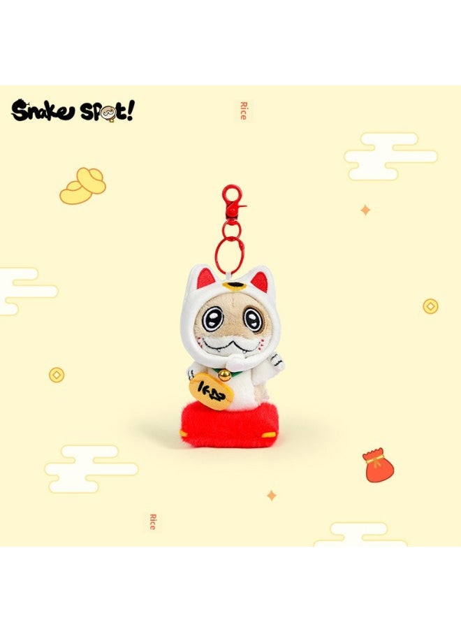2025 Year Genuine Puppy Snake Year Of The Snake Plush Toy Mascot Doll Cute Plush Doll Girl Gift-Specifications:11cm Snake Pendant For Attracting Wealth-Color:Genuine Authorization + Anti-counterfeiting Label  - Image 3