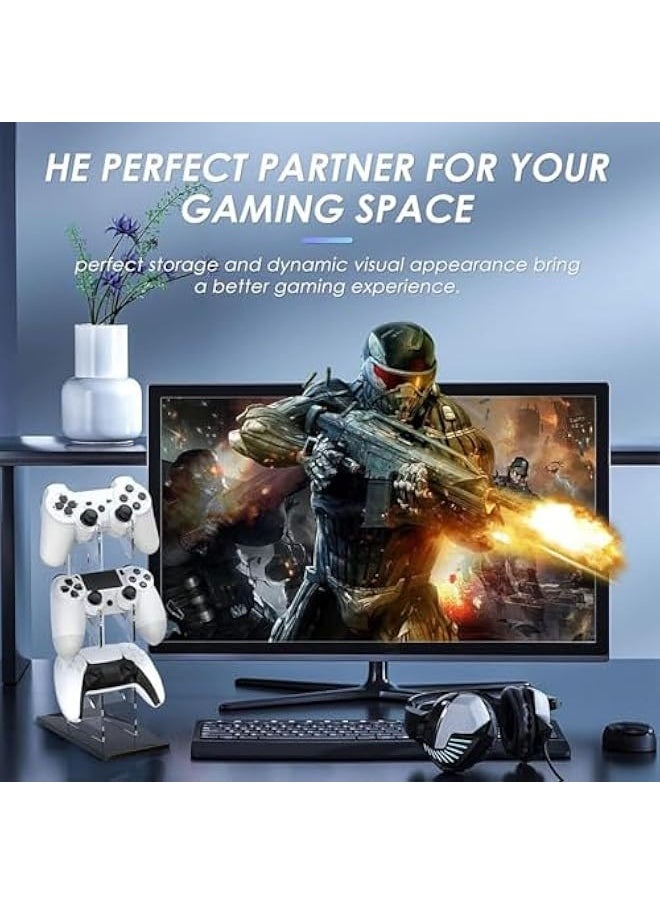 Topleo - Controller Stand, Universal 3 Tier Controller Holder and Headset Stand, Controller Stand Gaming Accessories, Controller Holder for PS4, PS5, ONE Switch and Xbox - Image 1