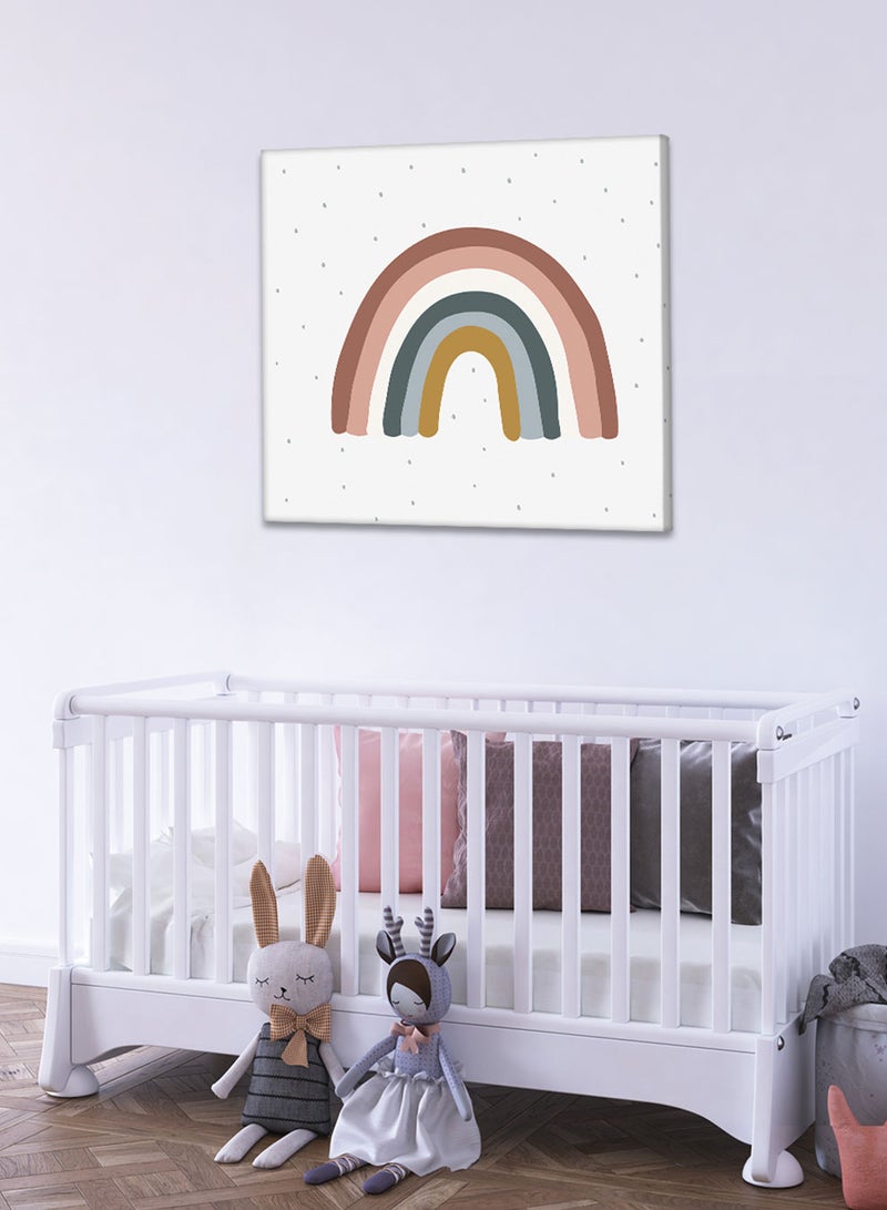 لوحة كانفاس على إطار خشبي، تصميم قوس قزح، للمنزل، غرفة المعيشة، المكتب، الديكور - Image 1