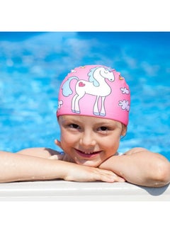 Geyoga 3 Pieces Kids Swim Caps For Boys Girls Age 1 6 Swimming Cap Pool Cap For Kids Child Swim Caps For Toddler Youth (Bright Style)  - Image 3