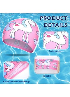 Geyoga 3 Pieces Kids Swim Caps For Boys Girls Age 1 6 Swimming Cap Pool Cap For Kids Child Swim Caps For Toddler Youth (Bright Style)  - Image 4