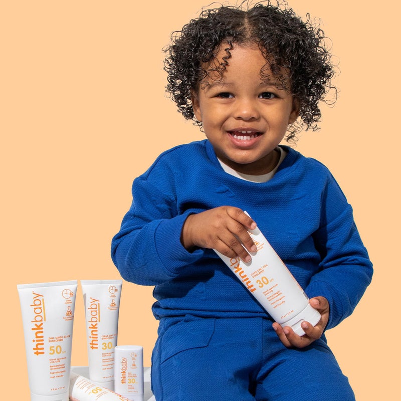 Thinkbaby Mineral Sunscreen, SPF 30 Clear Zinc Oxide Baby Sun Screen, 6 Fl Oz, Natural, Water Resistant, Reef Safe, Vegan, Broad Spectrum UVA/UVB Protection - Image 4