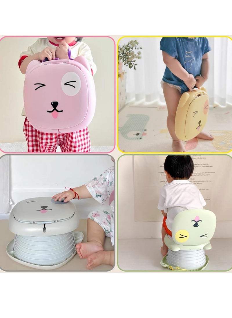 MIXDE Travel Potty for Toddler,Convenient Training Toilet for Baby,Folding Toilet for Car Camping Indoor Outdoor,Pottie for Kids,Training Toilet for Kids  - Image 4