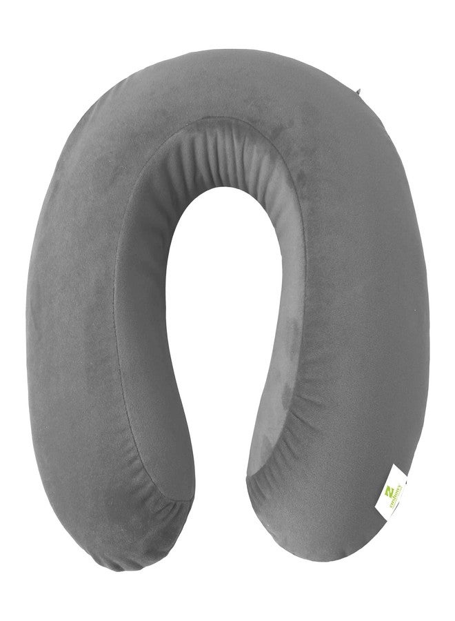 Cushows Neck Pillow Airplane Travel Pillow Head Rest Pillow Neck Travel Pillow Multipurpose U-Shaped Travel Pillow for Neck Support | Travel in Aeroplane | Car | Train | Bus for Men and Women (Grey) - Image 1