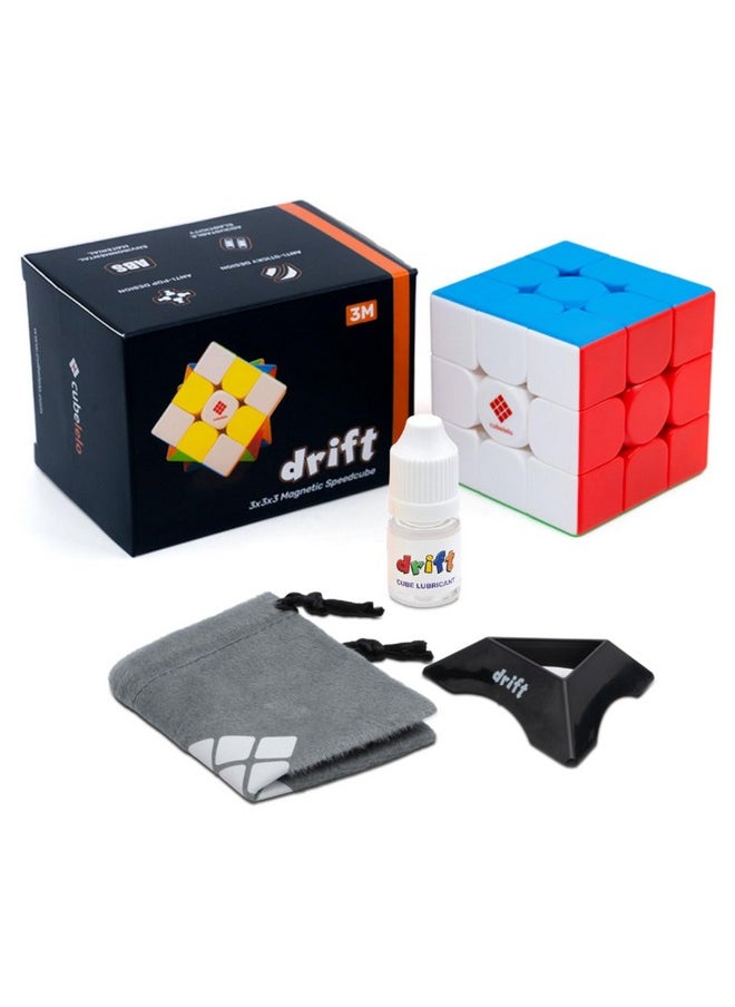 Drift 3M 3X3 Magnetic Speedcube & Premium Cube Lubricant Combo | Drift 3M Features 48 Precision Magnets| Ultra Smooth Buttery Turns | The Perfect Kit For Fast, Precise Solving!, Kids - pzsku/Z7CC463E22314B2B6269EZ/45/_/1735817543/92597c00-7d75-4adb-8194-aed3a9031cd6