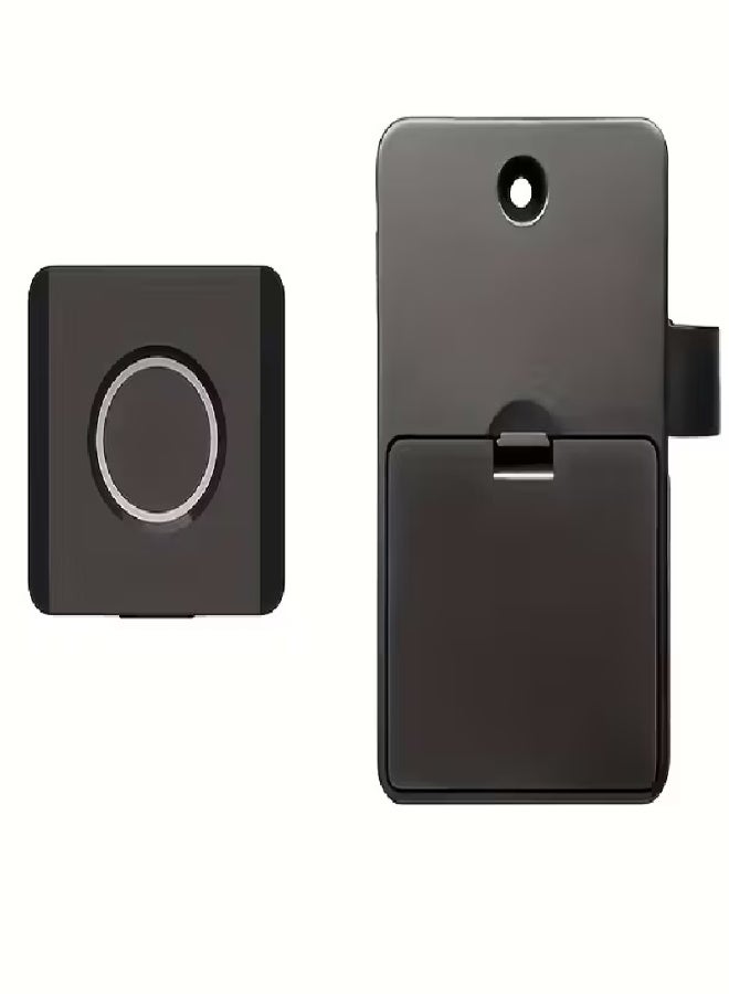 قفل درج ذكي ببصمة الإصبع – فتح بنقرة واحدة، قفل خزائن مزدوج، يدعم حتى 10 بصمات، مصنوع من ABS وسبائك الزنك، يعمل بالبطارية مع منفذ طاقة طارئ Type-C، مثالي لمنازل ومكاتب - Image 2