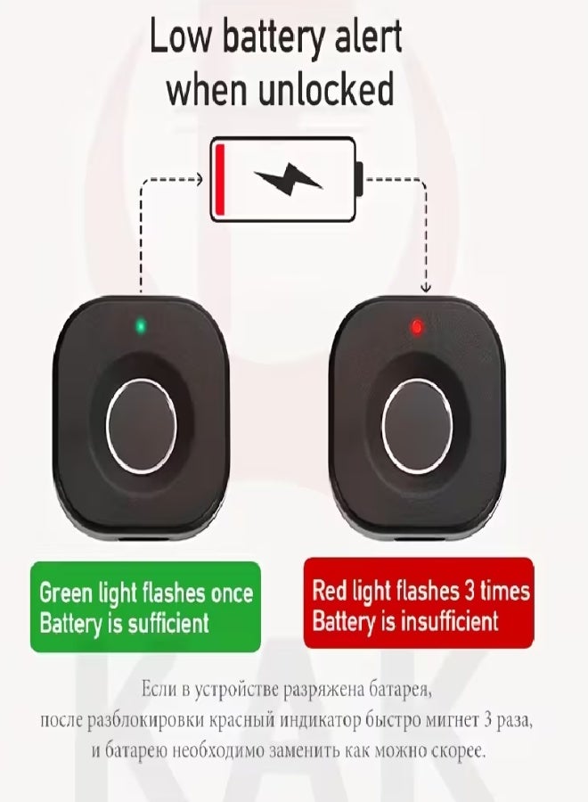 قفل درج ذكي ببصمة الإصبع – فتح بنقرة واحدة، قفل خزائن مزدوج، يدعم حتى 10 بصمات، مصنوع من ABS وسبائك الزنك، يعمل بالبطارية مع منفذ طاقة طارئ Type-C، مثالي لمنازل ومكاتب - Image 3