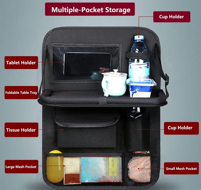 Primst Car Backseat Organizer with Foldable Table Tray - 2 Pack - Image 5