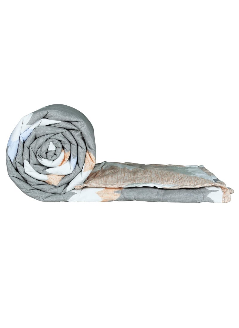 Story@Home Story@Home Comforter Single Bed | 180GSM Microfiber Blanket Double Bed | 220X 250cm | AC Comforter Double Bed | Teal & White Blanket | Motif Pattern | Quilt | Duvet | Dohar | Perfect Festive Gifting  - Image 5