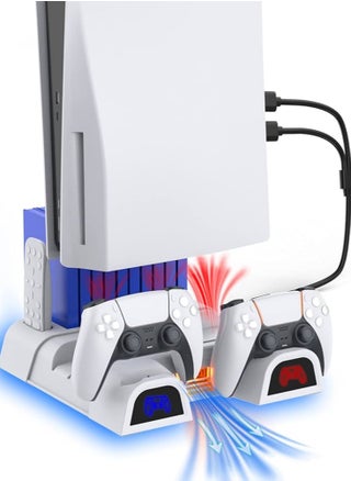 Multifunctional Charging Cooling Dock for Ps5/Ps5 Slim Console with Dual Controller Charging Station and Remote Holder with Game Slots - pzsku/Z7CC4BC347AC19C7ACE68Z/45/_/1720448584/2191e1e1-6420-4dea-bb87-c2c9e34038a7