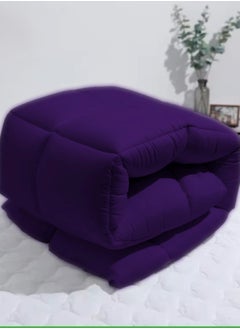 MAXQON Mattress Topper 6CM Thickness  Quilted Microfiber 600gsm, King/Queen/Double/Single Sizes, Color Purple  - Image 4
