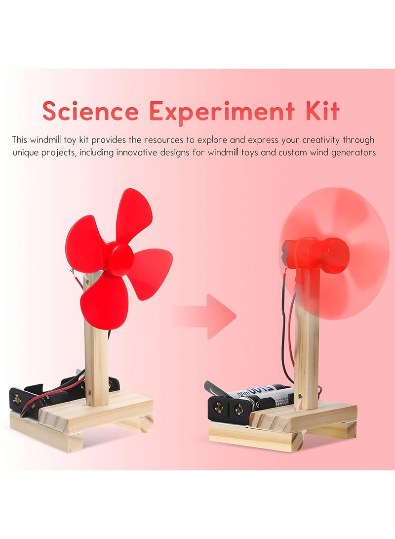 ALMiHomi DIY Electric Fan Science Project Kit for Students – Simple Electric Circuit with DC Motor | STEM Educational Toy for School Science Fair - Image 2