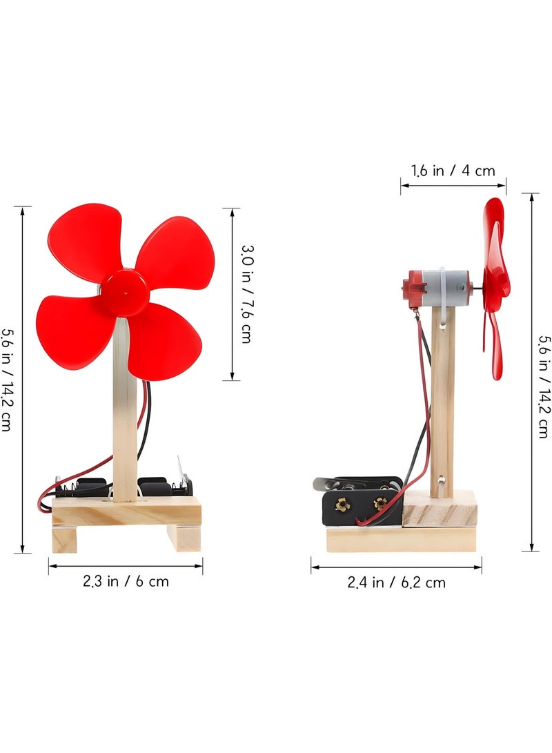 ALMiHomi DIY Electric Fan Science Project Kit for Students – Simple Electric Circuit with DC Motor | STEM Educational Toy for School Science Fair - Image 3