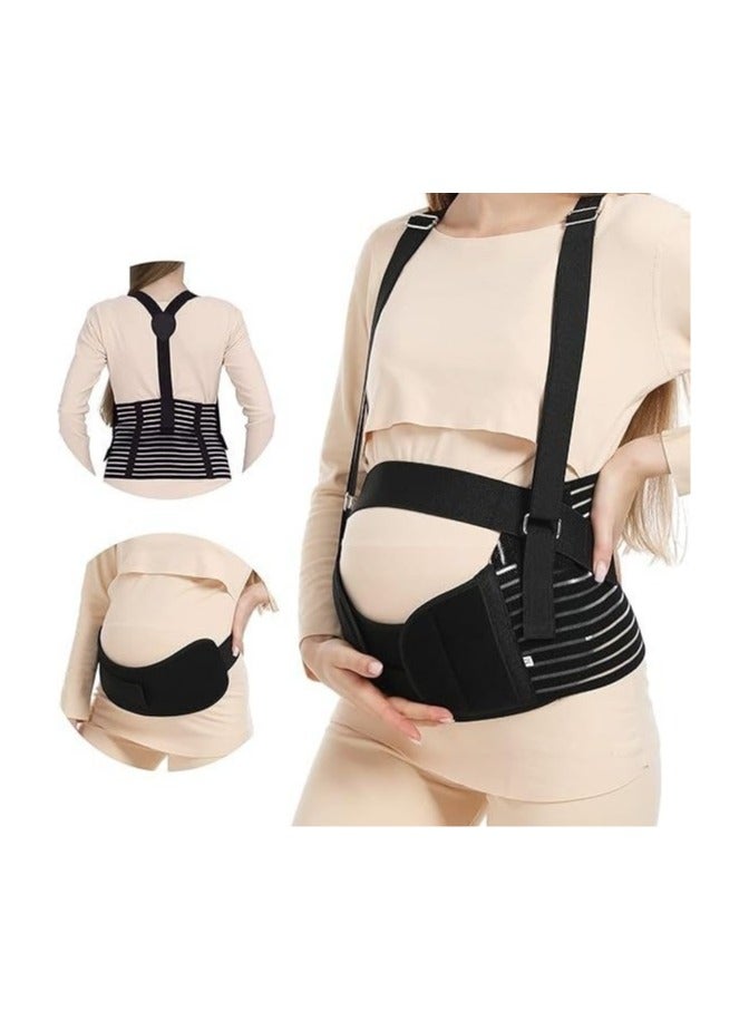 3-in-1 Maternity Belly Belt for Pregnancy, Breathable & Comfortable Pregnancy Support Band, Adjustable Pelvic & Waist Support, Tummy Band for Abdomen Pain Relief - Image 1