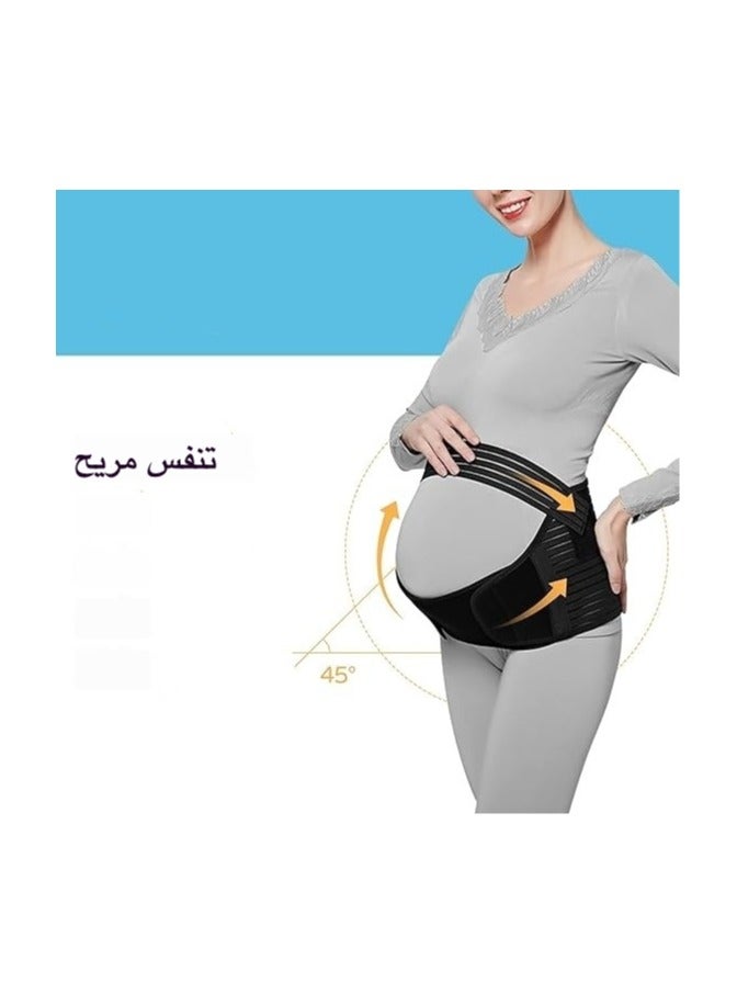 3-in-1 Maternity Belly Belt for Pregnancy, Breathable & Comfortable Pregnancy Support Band, Adjustable Pelvic & Waist Support, Tummy Band for Abdomen Pain Relief - Image 2