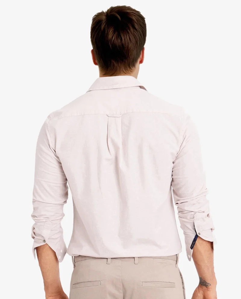 Rare Rabbit Men's Plain Formal Shirt With Embroidered Logo
