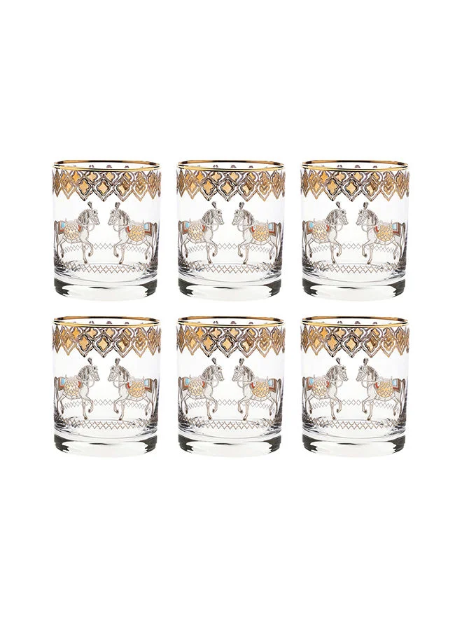 Villeroy & Boch 6-Piece Horse Amber Short Drink Glasses