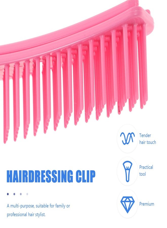 Kallory Salon Hair Clips 2 Pack Multi Function Sectioning Hairdressing Clips for Cutting Coloring Styling with Comb 5.7 Inch Portable Lightweight - Image 3