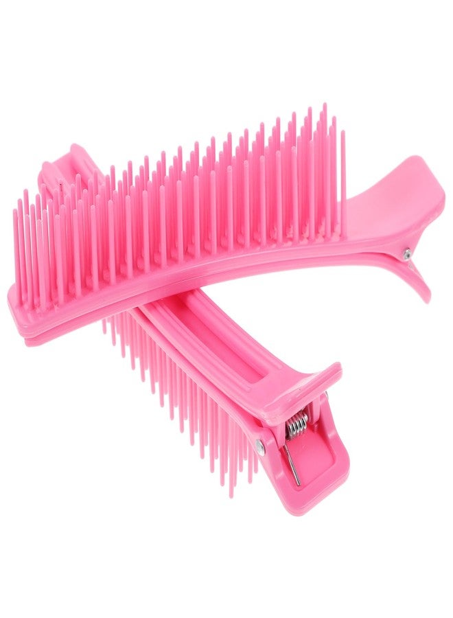 Kallory Salon Hair Clips 2 Pack Multi Function Sectioning Hairdressing Clips for Cutting Coloring Styling with Comb 5.7 Inch Portable Lightweight - Image 4