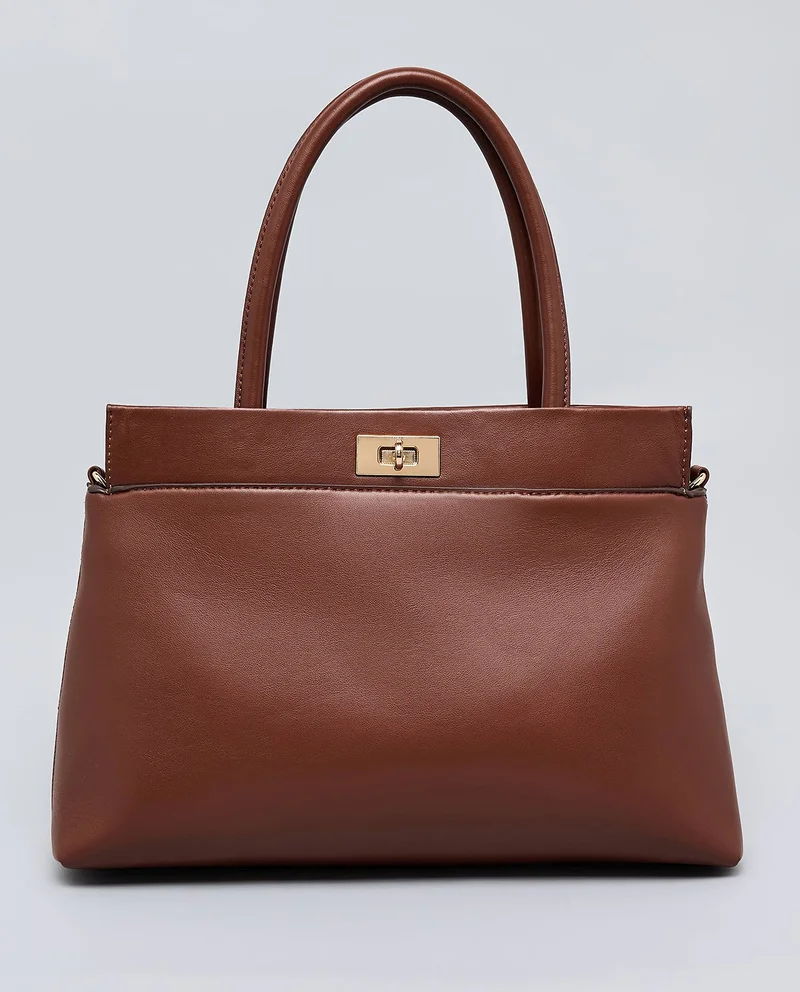 أر أند بي Solid Twist-Lock Satchel Bag