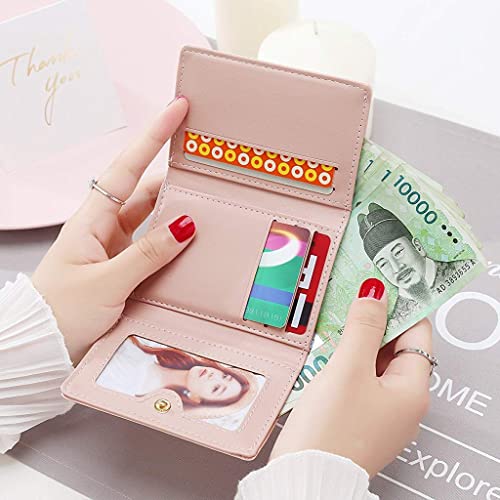 PALAY® Women's Wallet Ladies Purse PU Leather Short Small Wallet for Women with Multiple Card Slots and Card Holders, Pink - Image 5
