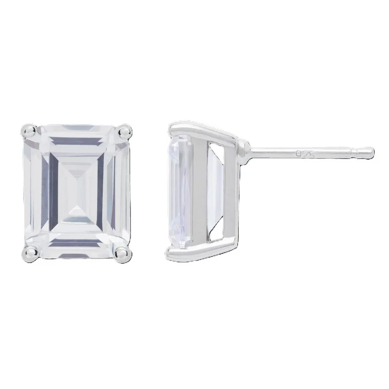 باكلي لندن BUCKLEY LONDON THE FLAWLESS COLLECTION - BAGUETTE SOLITAIRE EARRINGS