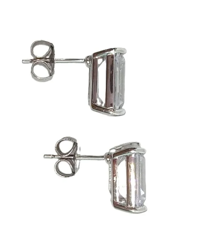 باكلي لندن BUCKLEY LONDON THE FLAWLESS COLLECTION - BAGUETTE SOLITAIRE EARRINGS