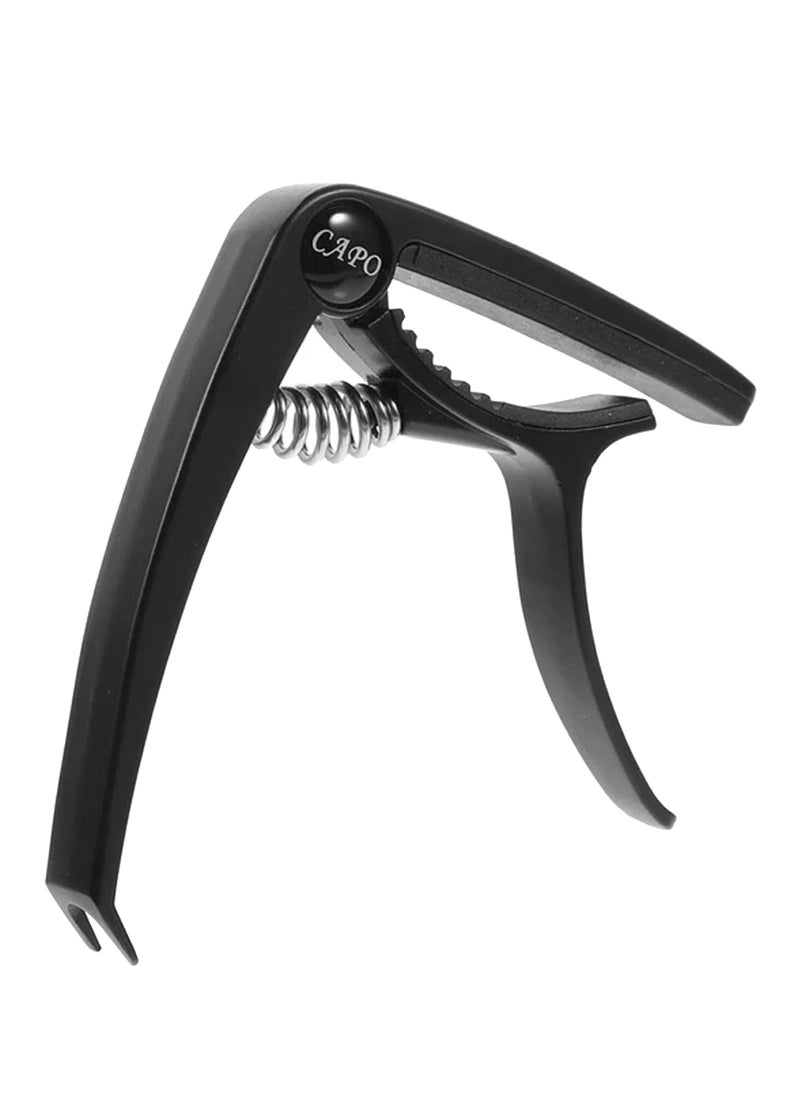 Mozart Guitar Capo with Bridge Pin Remover – Durable Black Guitar Capo for Acoustic, Electric & Classical Guitars, Easy to Use for Beginners, Students & Professionals - Image 1