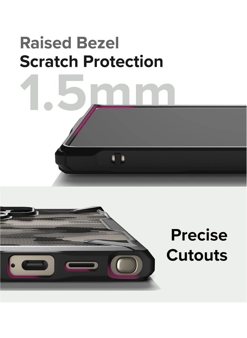 رينجك جراب Fusion-X متوافق مع هاتف Samsung Galaxy S24 Ultra 5G (2024)، غطاء خلفي صلب شفاف مقاوم للصدمات لهاتف S24 Ultra - Image 2