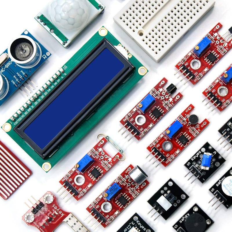 كي إستديو KEYESTUDIO 37 في 1 مجموعة وحدات الاستشعار، متوافقة مع Arduino UN0 R3 Mega و Raspberry Pi 4، مجموعة بدء التشغيل الإلكترونية مناسبة للمبتدئين - Image 2