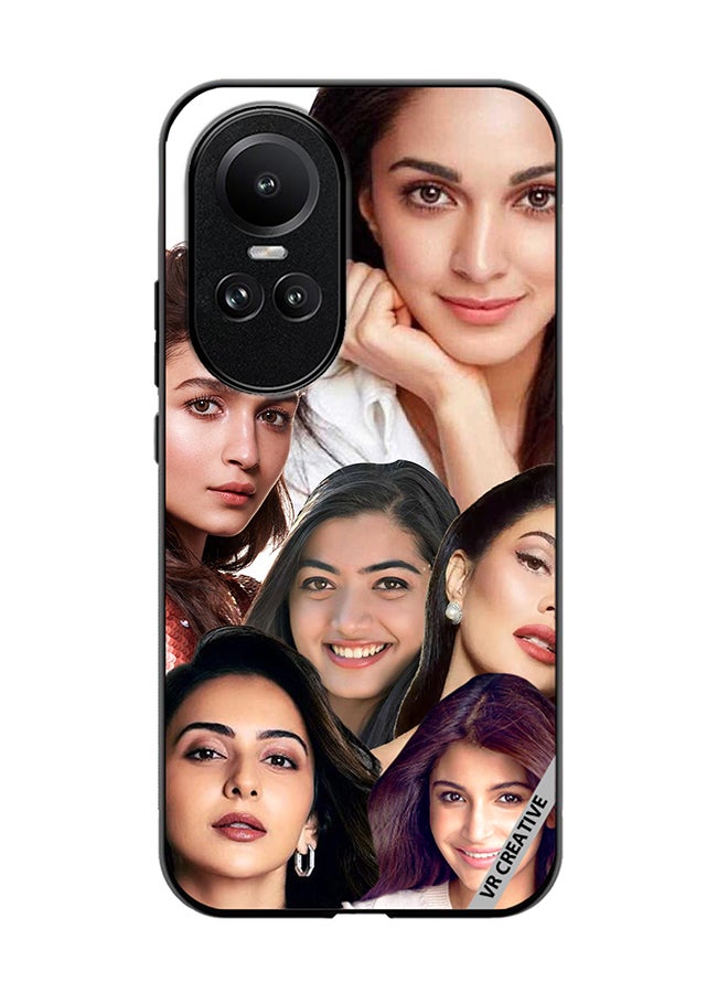 VR CREATIVE Protective Case Cover For Oppo Reno 10 Bollywood Actress Design Multicolour - Image 1